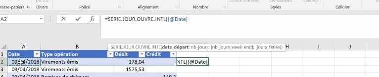 Excel formation - video comment calculer les dates de valeurs bancaire sur excel