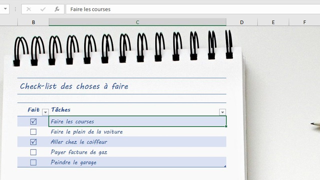 [VIDEO] Créer une check-list dynamique (todo, courses, fournitures scolaires, vacances, mariage...)