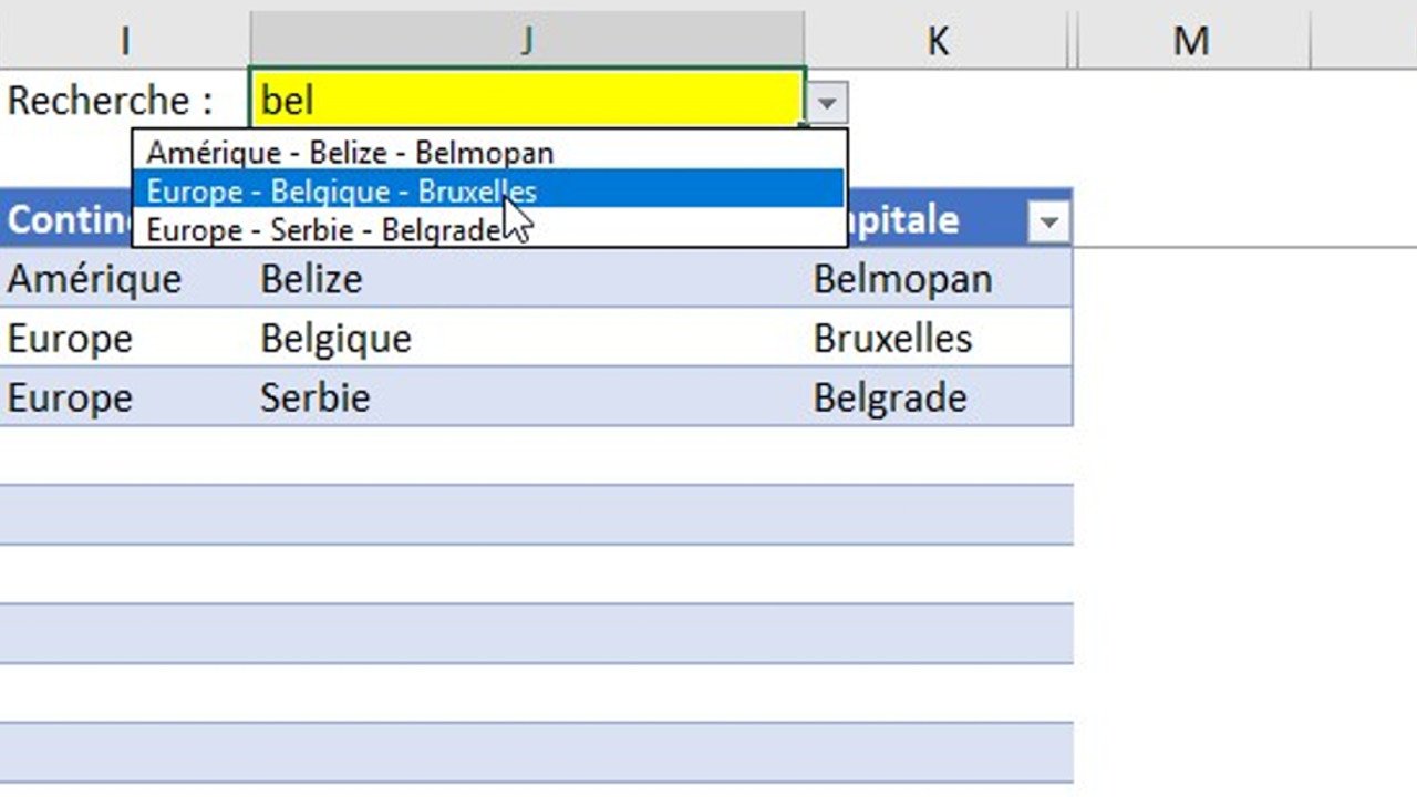 [VIDEO] Comment ajouter la saisie semi-automatique à votre moteur de recherche Excel