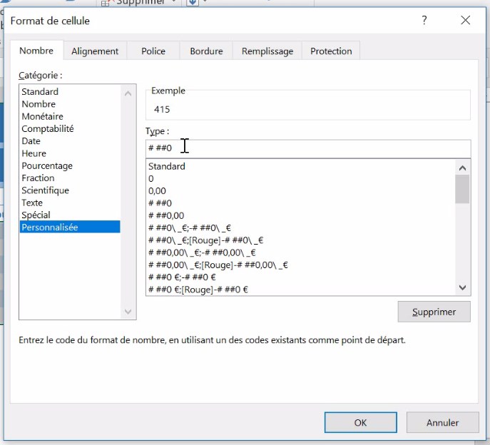 Excel formation - video comment afficher des donnes en milliers d euros k