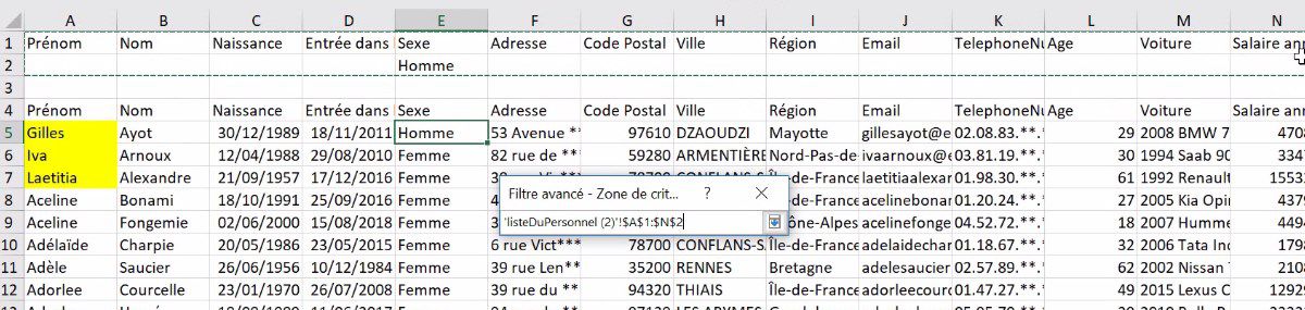 Excel formation - comment analyser des donnees avec excel tri filtre filtre elabore tableaux croises dynamiques