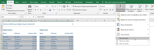 Excel formation - Comment surligner la ligne active - 06