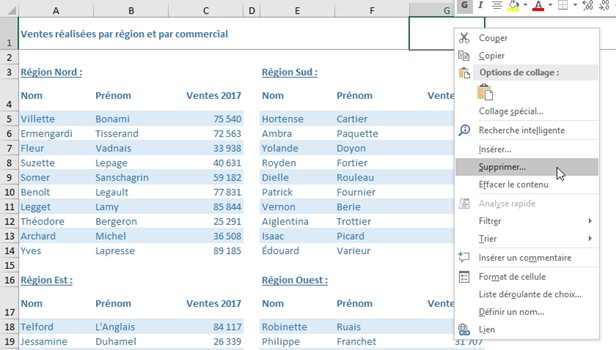 Excel formation - Comment surligner la ligne active - 16