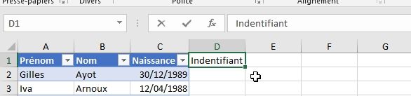 Excel formation - Créer-logins-et-mots-de-passe - 07