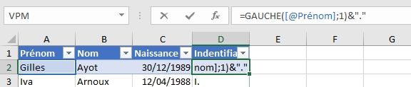 Excel formation - Créer-logins-et-mots-de-passe - 10