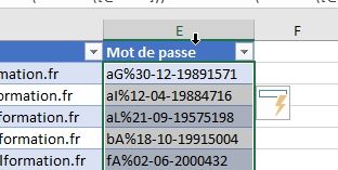 Excel formation - Créer-logins-et-mots-de-passe - 18