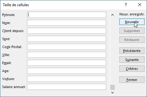 Excel formation - Comment créer un formulaire de saisie sans macro - 19