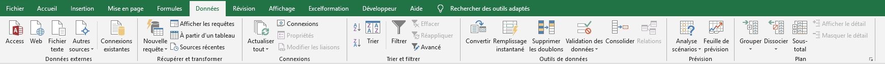 Excel formation - Apprendre à utiliser Excel pour débutant - Le ruban - 06