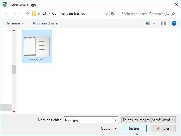 Excel formation - Comment_insérer_fond_écran - 10