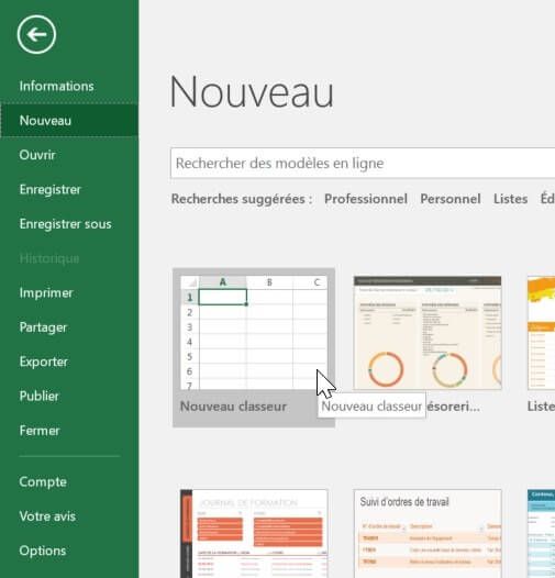 Excel formation - comment utiliser les fichiers et les onglets