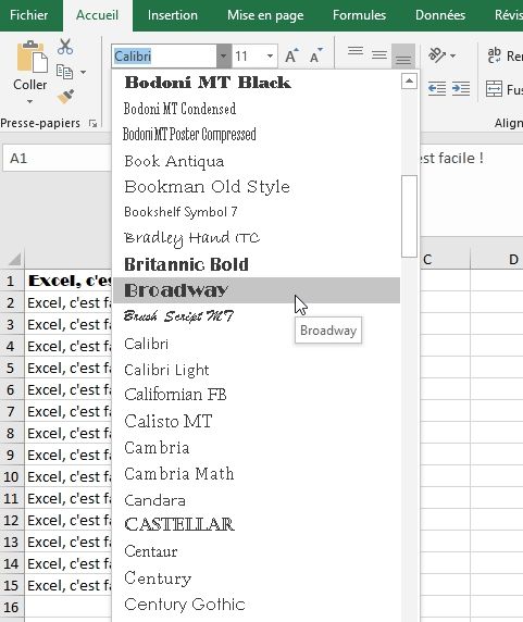 Excel formation - Apprendre Excel - Mettre en forme les cellules - 06