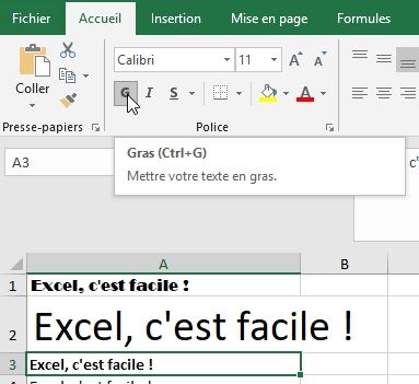 Excel formation - Apprendre Excel - Mettre en forme les cellules - 11