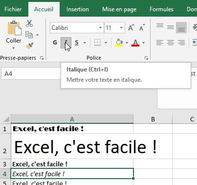 Excel formation - Apprendre Excel - Mettre en forme les cellules - 12