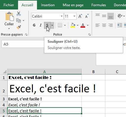 Excel formation - Apprendre Excel - Mettre en forme les cellules - 13