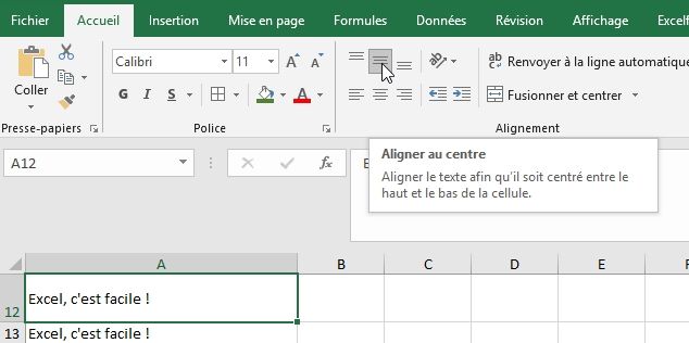 Excel formation - Apprendre Excel - Mettre en forme les cellules - 34