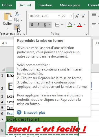 Excel formation - Apprendre Excel - Mettre en forme les cellules - 39