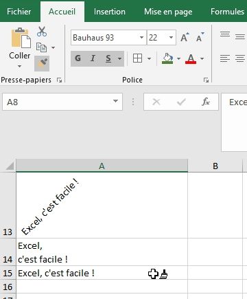 Excel formation - Apprendre Excel - Mettre en forme les cellules - 40