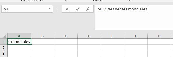 Excel formation - Apprendre Excel - Saisir des données dans un tableau - 06