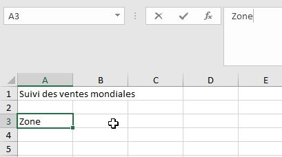 Excel formation - Apprendre Excel - Saisir des données dans un tableau - 08