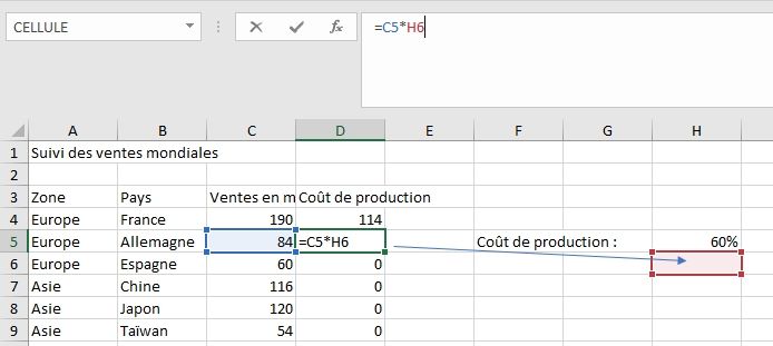Excel formation - Apprendre Excel - Saisir des données dans un tableau - 20
