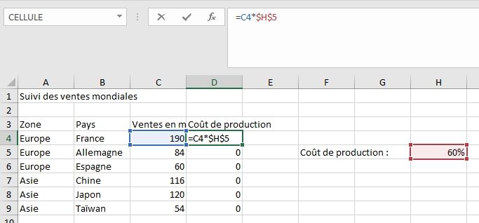 Excel formation - Apprendre Excel - Saisir des données dans un tableau - 21