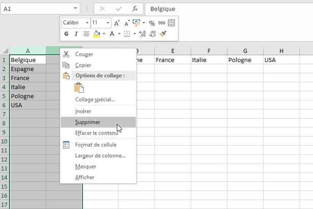 Excel formation - Comment créer des listes déroulantes en cascade - 11