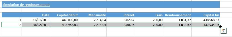 Excel formation - Comment créer un simulateur d'emprunt bancaire sur Excel - 24