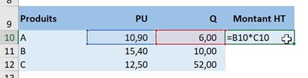 Excel formation - Le symbole dollar - 01