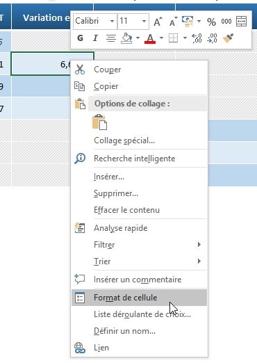 Excel formation - Calculer des pourcentages de variation sur Excel - 06