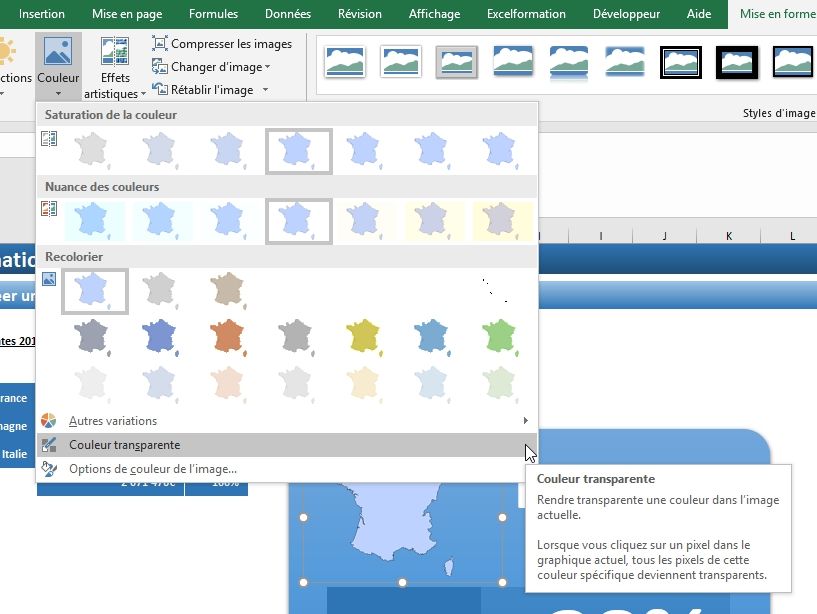 Excel formation - Créer un indicateur barre de progession Excel - 26