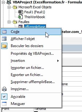 Excel formation - Formulaire pour remplir une base - 08