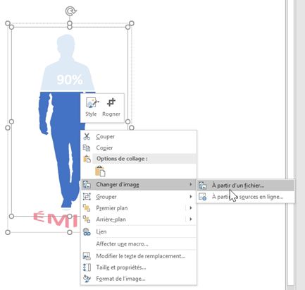 Excel formation - Indicateur graphique silhouette homme femme - 33