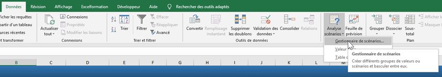 Excel formation - Le gestionnaire de scénarios d'Excel - 03