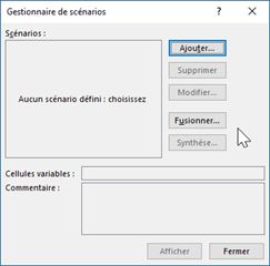 Excel formation - Le gestionnaire de scénarios d'Excel - 04