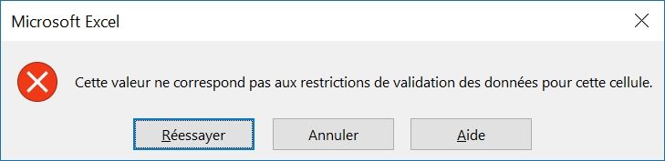 Excel formation - Validation de données en formule - 04