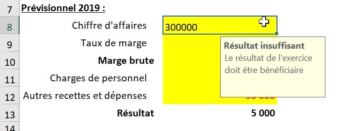 Excel formation - Validation de données en formule - 17