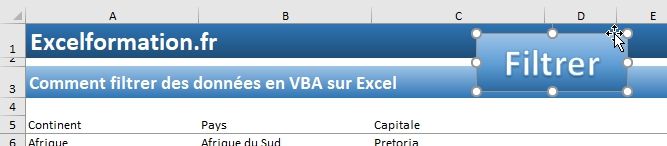 Excel formation - Filtrer données en VBA - 03