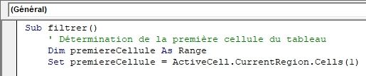 Excel formation - Filtrer données en VBA - 07