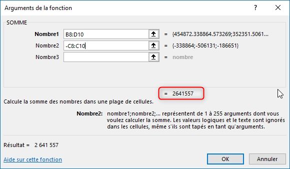 Excel formation - La formule SOMME - 10