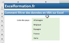 Excel formation - Les 3 types de menus déroulants d'Excel - 01