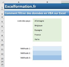 Excel formation - Les 3 types de menus déroulants d'Excel - 02
