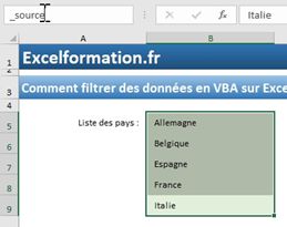 Excel formation - Les 3 types de menus déroulants d'Excel - 03