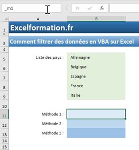 Excel formation - Les 3 types de menus déroulants d'Excel - 04