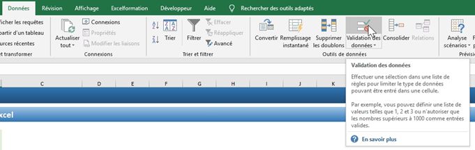 Excel formation - Les 3 types de menus déroulants d'Excel - 07