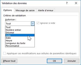 Excel formation - Les 3 types de menus déroulants d'Excel - 08