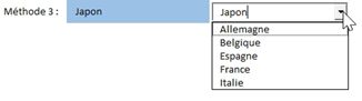 Excel formation - Les 3 types de menus déroulants d'Excel - 23