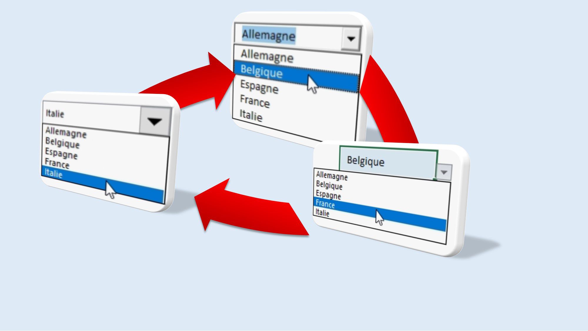 Les 3 types de menus déroulants d’Excel