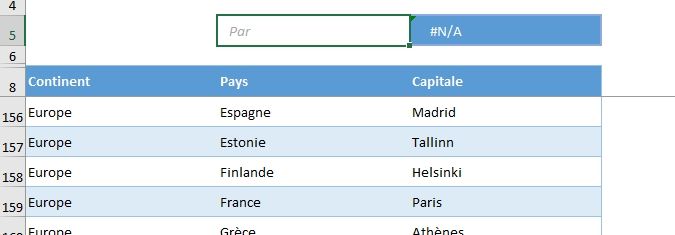 Excel formation - moteur de recherche 2 fonctions - 16