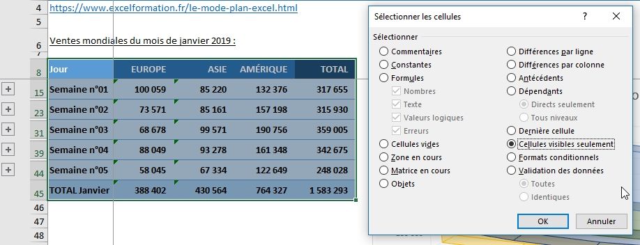 Excel formation - 023 Le mode plan - 26