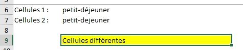 Excel formation - Cellules identiques - 04